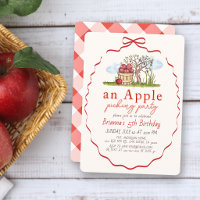 Fête de Cueillette de Pommes Fille au Ruban Rouge