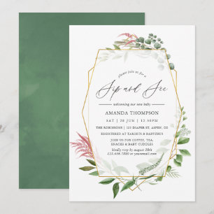 Invitation Fête de découverte et de dégustation dans un herbi