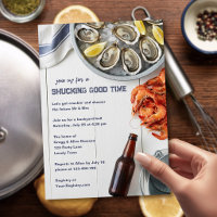 Fête de douche de mariage au seafood boil "Shuckin