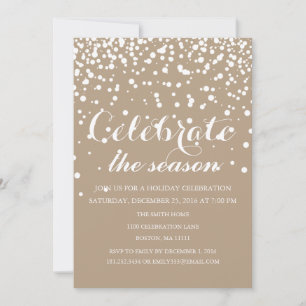 Invitation Fête de famille des vacances de Noël