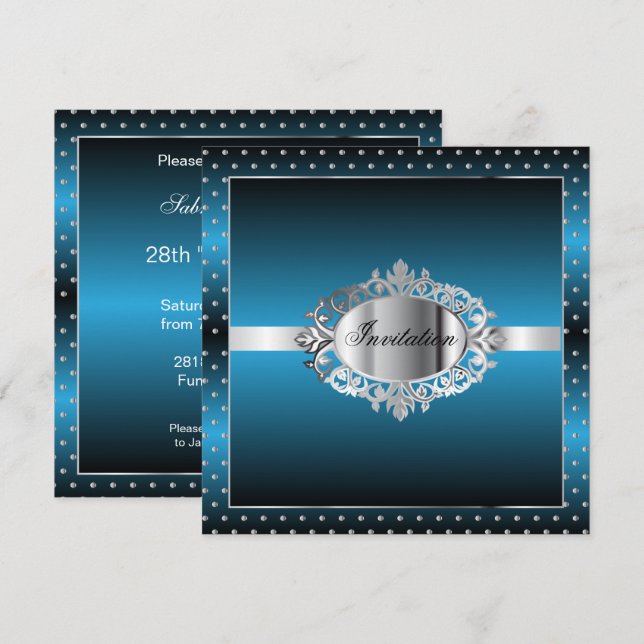 Invitation Fête de fête à tout faire | Texte DIY (Devant / Derrière)