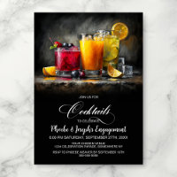 Fête de Fiançailles aux Cocktails Colorés