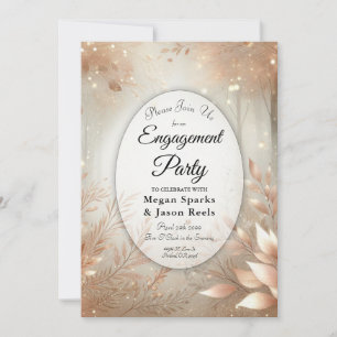 Invitation Fête de fiançailles de la forêt enchantée de rosew