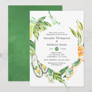 Invitation Fête de fiançailles d'été