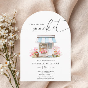 Invitation Fête de Fiançailles Florale Fantaisiste Hors du Co