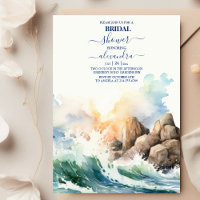 Fête de Fiançailles Plage Océan Bleu d'Été