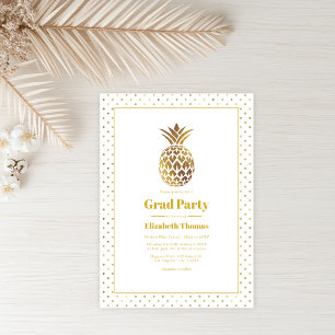 Invitation Fête de fin d'études au Ananas d'Or