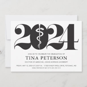 Invitation Fête de fin d'études Médicales