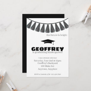 Invitation Fête de fin d'études pour enfants Coloré Maternell