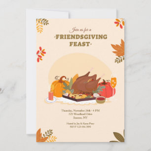 Invitation Fête de Friendsgiving