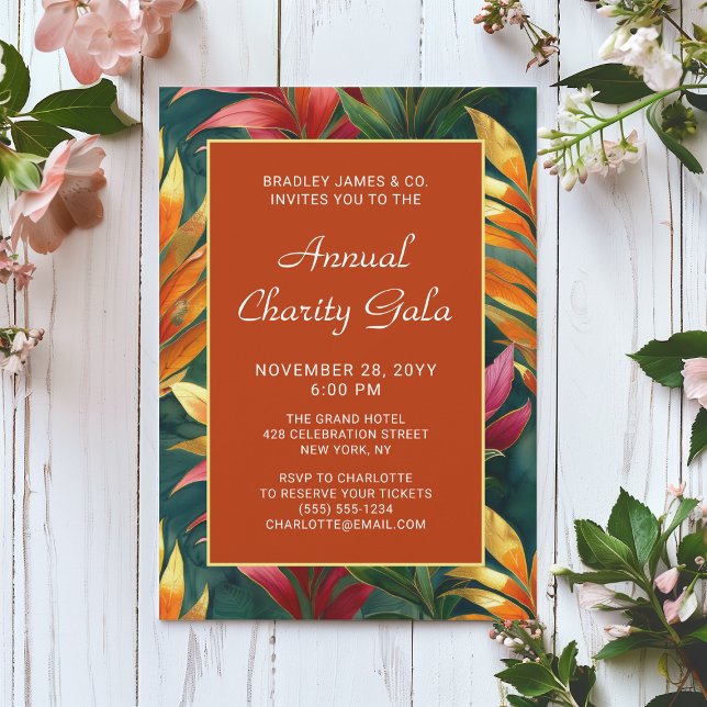 Invitation Fête de gala de l'Événement de Charité Florale Mod (Créateur téléchargé)