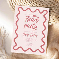 Fête de graduation rose pâle