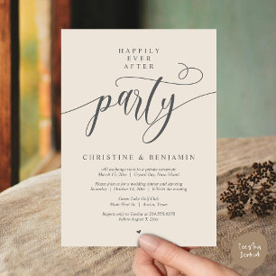 Invitation Fête de "Heureux jusqu'à la fin des temps", scénar