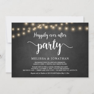 Invitation Fête de J'ai épousé mon amour pour toujours, Fuite