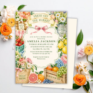 Invitation Fête de Jardin de Mariage Fraîchement Sortie du Ma