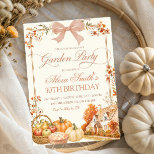 Invitation Fête de jardin floral à la ferme de citrouilles Co