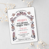 Fête de Jardin Rose 40e Anniversaire