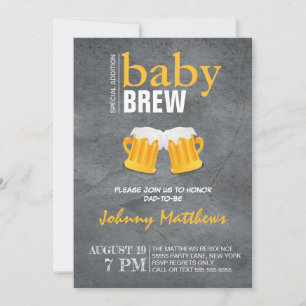 Invitation Fête de la bière de brasserie pour papa d'être