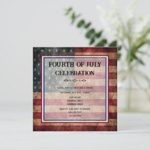 Invitation Fête de la célébration du 4 juillet