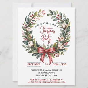 Invitation Fête de la Couronne de Noël 
