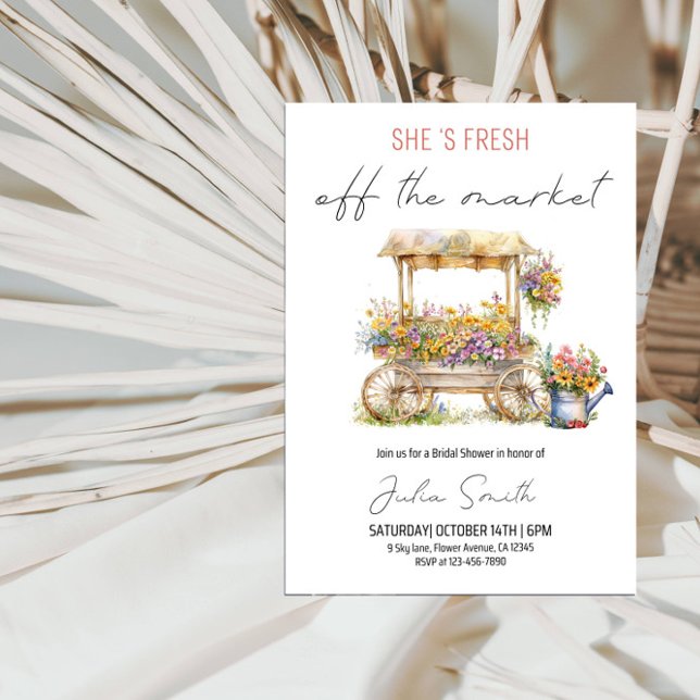 Invitation Fête de la Fête des mariées de marché (Créateur téléchargé)