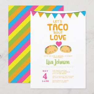 Invitation Fête de la Fête des mariées Taco// Taco 'Bout Love