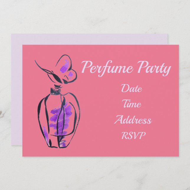 Invitation Fête de la fête du parfum (Devant / Derrière)
