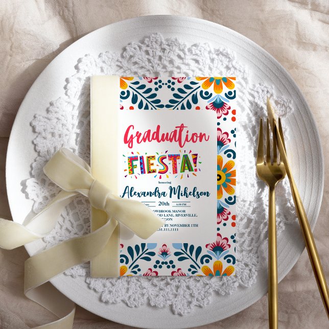 Invitation Fête de la fête mexicaine des diplômés (Créateur téléchargé)
