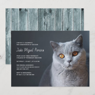 Invitation Fête de la Graduation Vétérinaire Décontracté