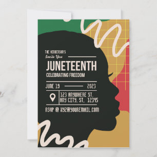 Invitation Fête de la liberté Juneteenth 