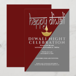 Invitation Fête De La Lumière De Diwali