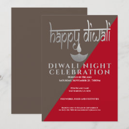 Invitation Fête De La Lumière De Diwali