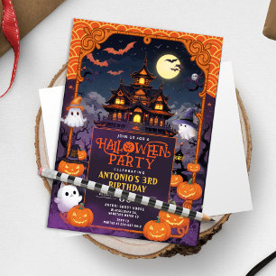 Invitation Fête de la Maison d'Halloween