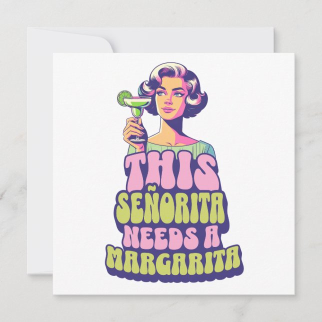 Invitation Fête de la Margarita Fiesta Cocktail (Devant)