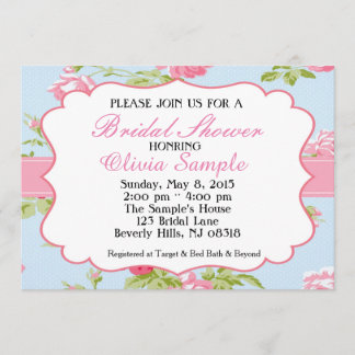 Invitation Fête de la mariée chic minable