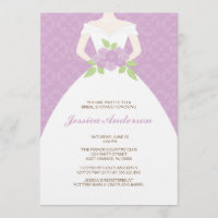Fête de la mariée de damassé de lavande