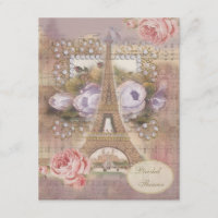 Fête de la mariée florale de Tour Eiffel chic