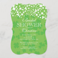 Fête de la mariée irlandaise de shamrock