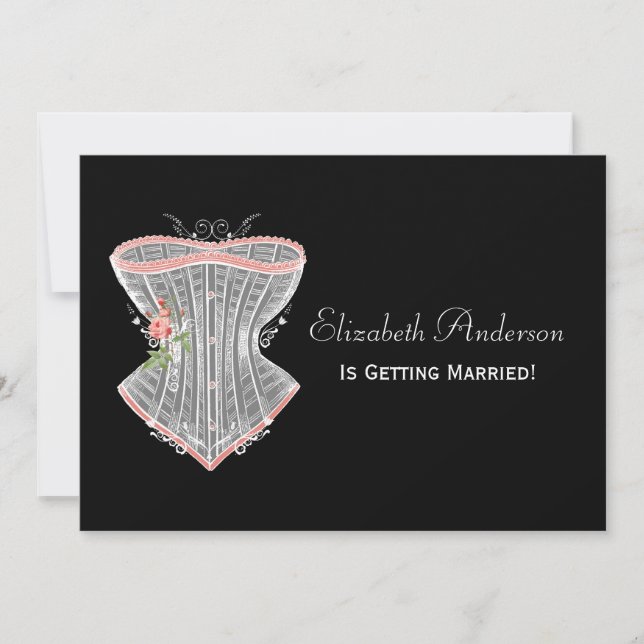 Invitation Fête de la mariée personnelle de lingerie de (Devant)