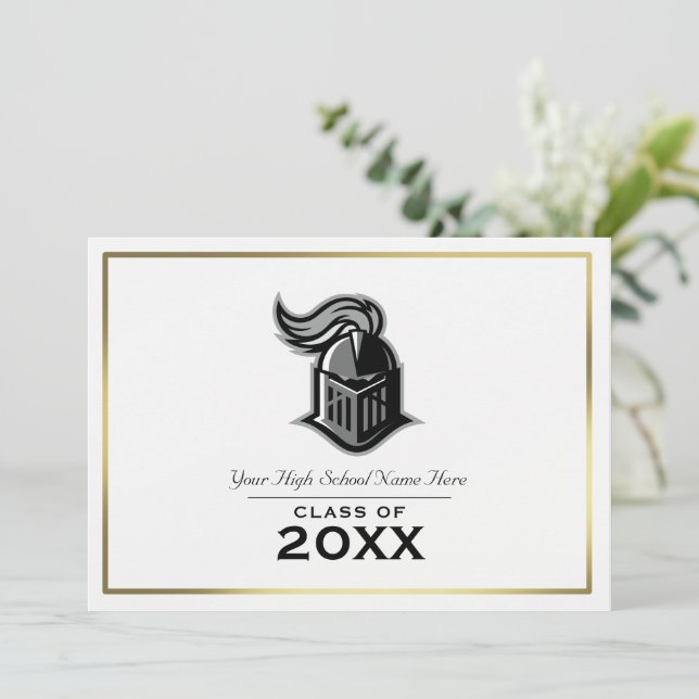 Invitation Fête de la mascotte scolaire (Debout devant)