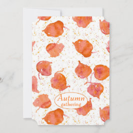 Invitation Fête de la moisson Feuilles Automne Couleurs