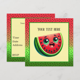 Invitation Fête de la pastèque