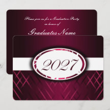 Fête de la promotion 2027 Burgundy et Blanc