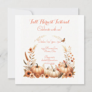 Invitation Fête de la récolte d'automne