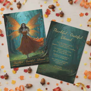 Invitation Fête de la Reconnaissance Enchantée de l'Automne F