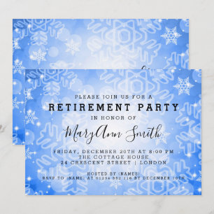 Invitation Fête de la retraite moderne Lumières de la Bouche 
