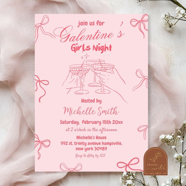 Invitation Fête de la Saint-Galentin (Créateur téléchargé)