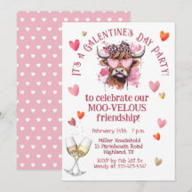 Fête de la Saint-Galentin Vache Hereford