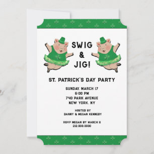 Invitation Fête de la Saint-Patrick