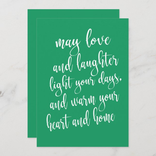 Invitation Fête de la Saint Patrick tendance moderne (Devant / Derrière)